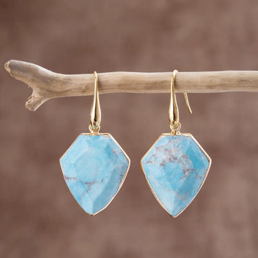 Blue Sky Turquoise Earrings-Your Soul Place